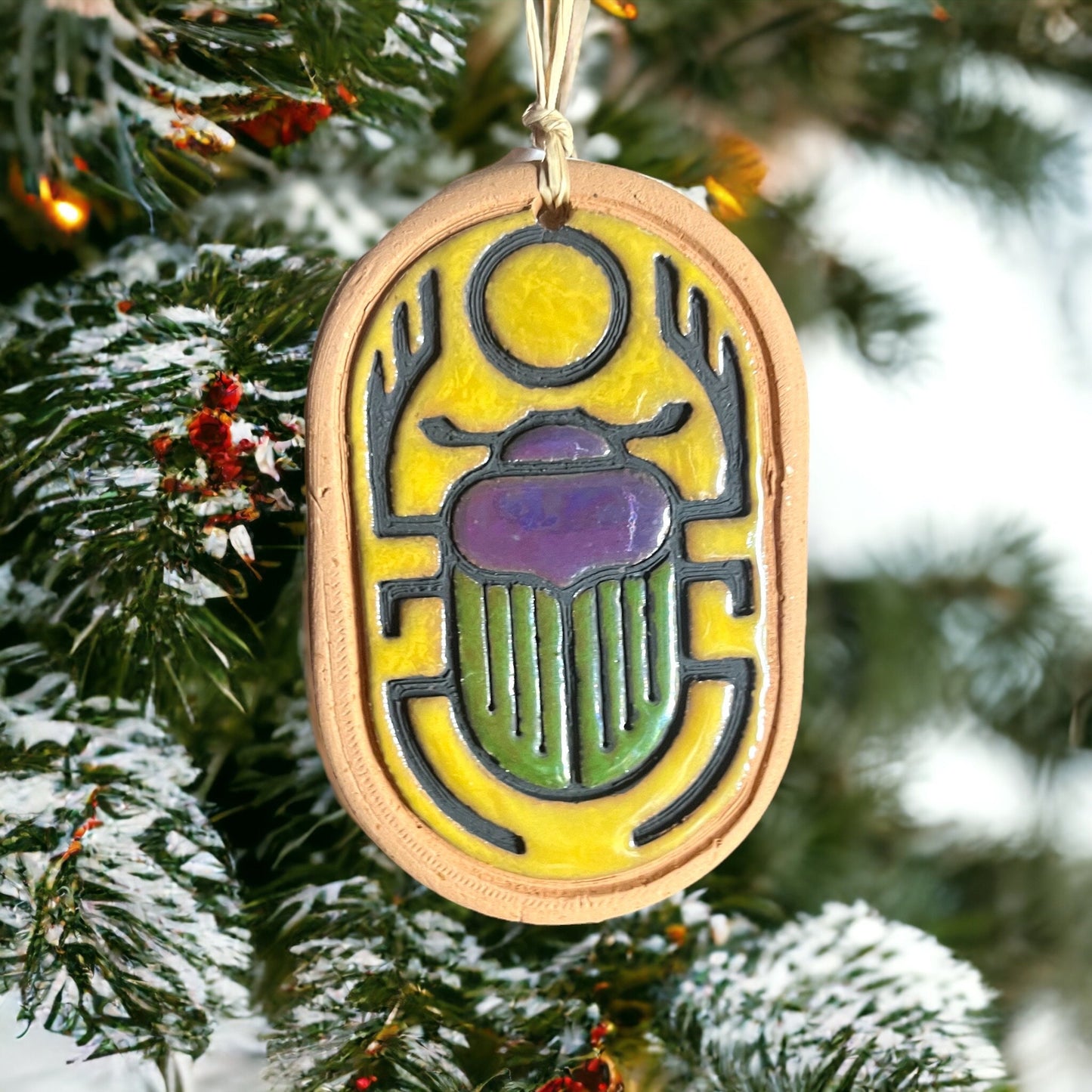 Egyptian Scarab Beetle Ornament