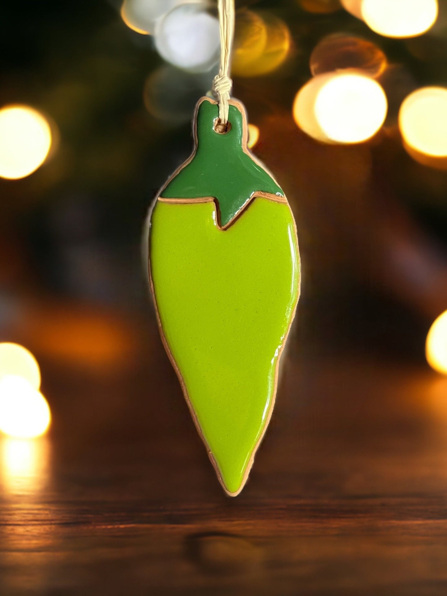 Green Chile Pepper Ornament