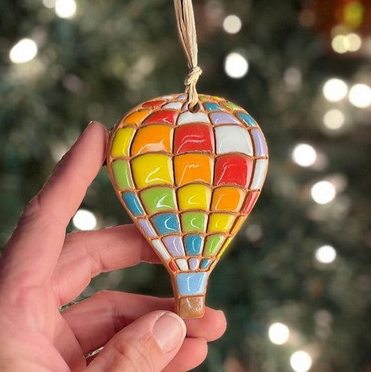 Hot Air Balloon Ornament (color variations)