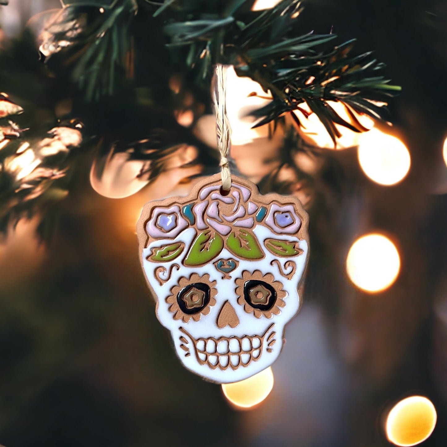 Sugar Skull Ornament (color variations)