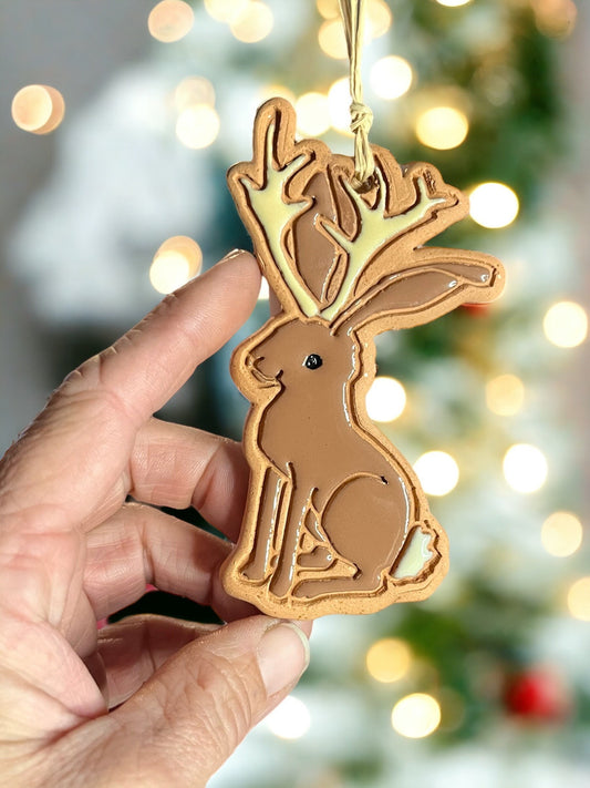 Jackalope Western Rabbit Ornament